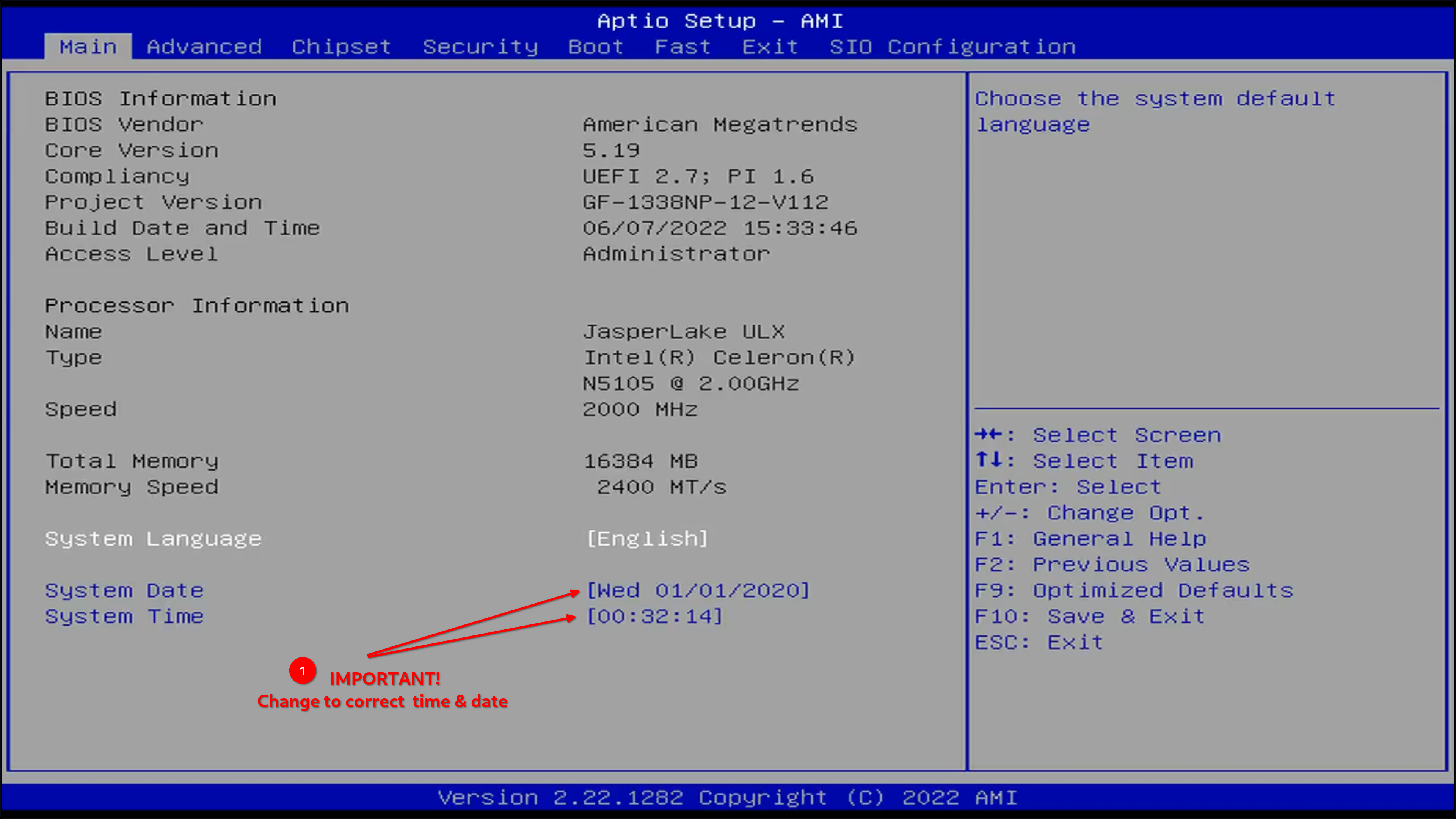 BIOS-Change-time